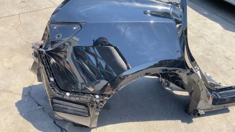 ⭕ 2020-2023 Tesla Model Y Rear Right Quarter Panel Structural Cutout Black PBSB