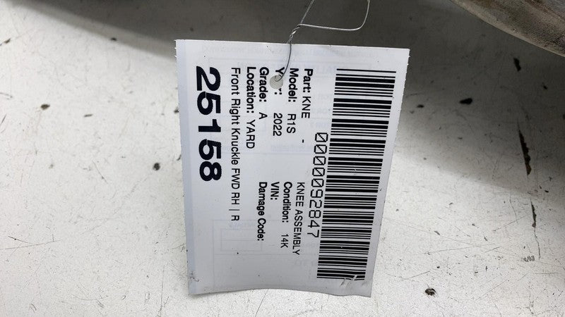 ⭕ 2022 Rivian EDV-700 Amazon Van Front Right Knuckle Wheel Hub FWD PT0