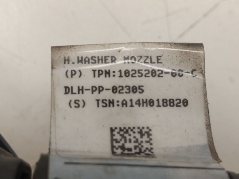 1025202 00 C 2012-2020 Tesla Model S Windshield Hood Washer Nozzle & Hose Heated 1025282-00-C