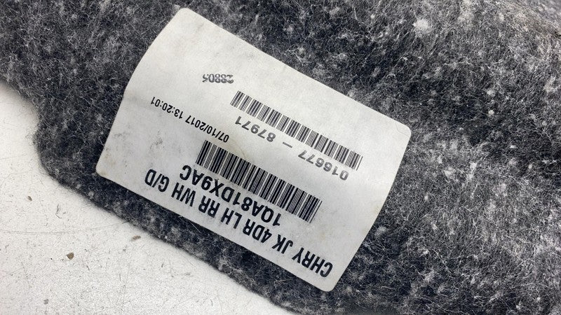 1QA81DX9AC ⭕ 14-17 Jeep Wrangler Rear Trunk Left Quarter Wheelhouse Carpet Cover 1QA81DX9AC