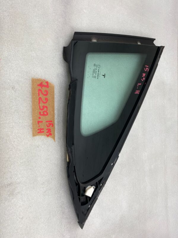 E6 43R-008010 2012-2020 Tesla Model S Rear Driver Side Quarter Fixed Glass Left LH Assembly