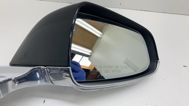 ⭕ 12-15 Model S Passenger Side Exterior Rear View Door Mirror Right Black - PBSB