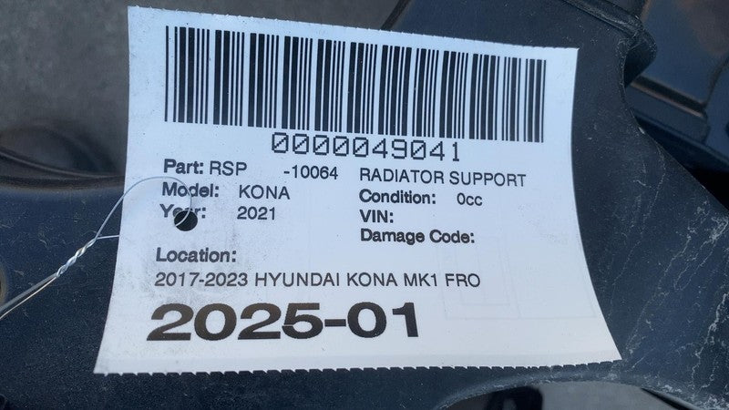 64101K4500 2018-2021 Hyundai Kona MK1 Front Bumper Radiator Core Support Frame Bracket OEM