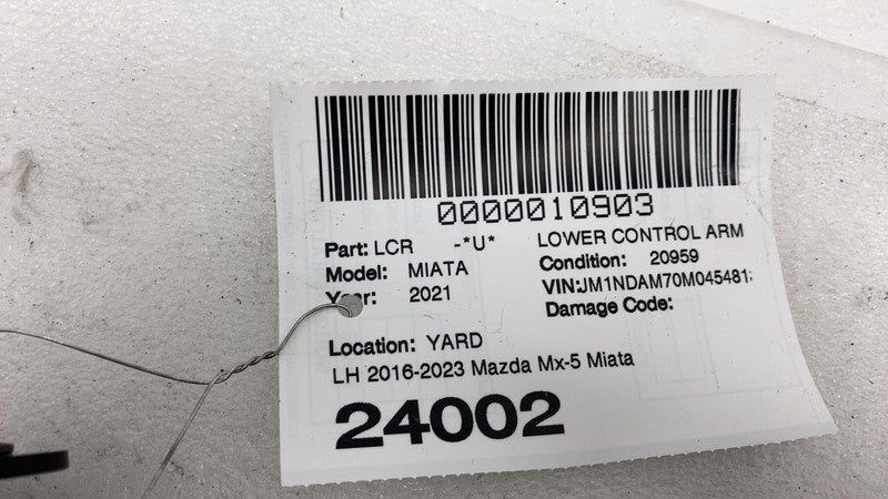 ⭕ 2016-2023 Mazda MX-5 Miata Rear Driver Side Lower Control Arm Left L