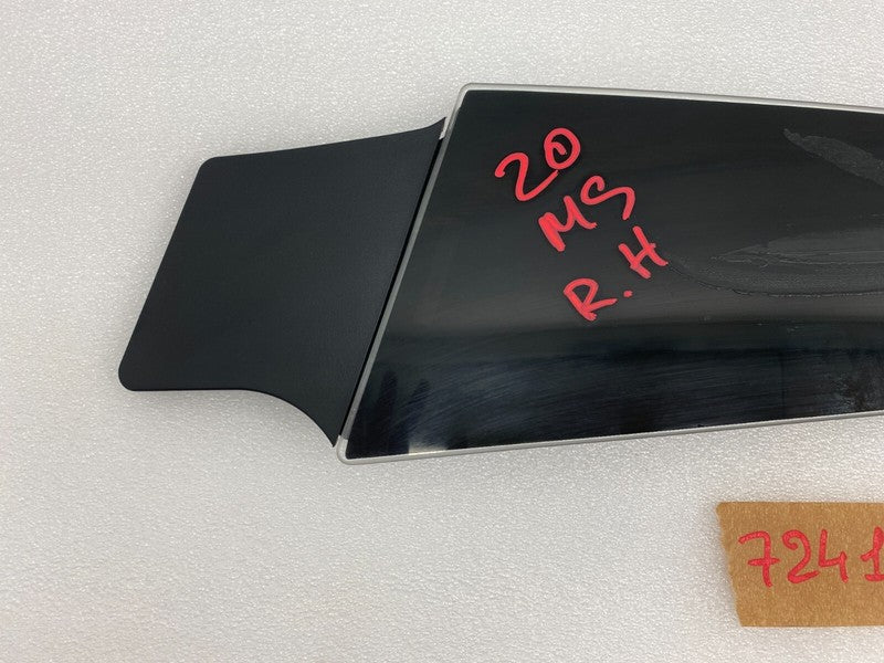 109230700G ⭕ 16-20 Model S Passenger B-Pillar Glass Applique w/ Camera Right 1092307-00-G