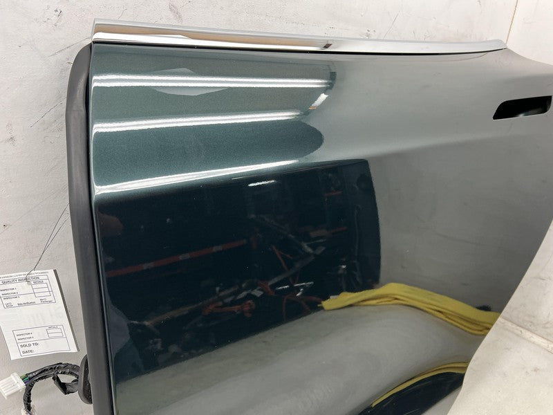 2012-2015 Tesla Model S MS Rear Driver Side Door Shell Panel Left LH Green PMSG