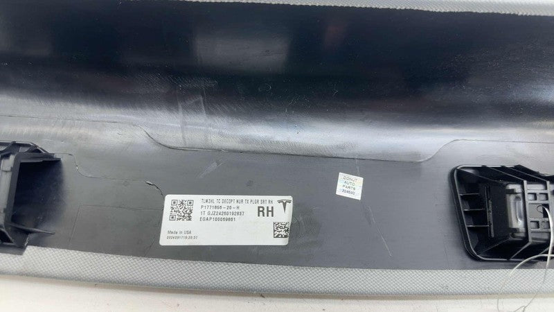 1771856 20 H ⭕ 24-25 Model 3 Rear Passenger Upper Trim Headliner Cover Right RH 1771856-20-H