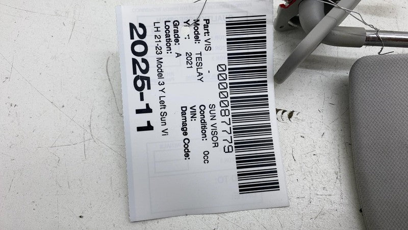 ⭕ 2021-2023 Tesla Model Y Front Sun Visor Left Sunvisor Providence 149