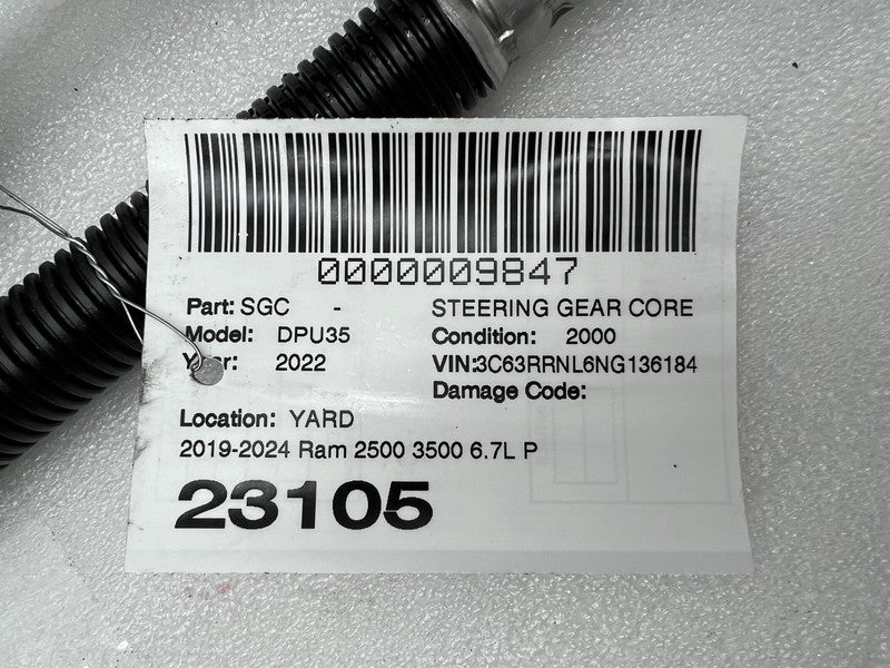 2019-2024 Ram 2500 3500 6.7L Power Steering Gear Box & Pressure Hose 6