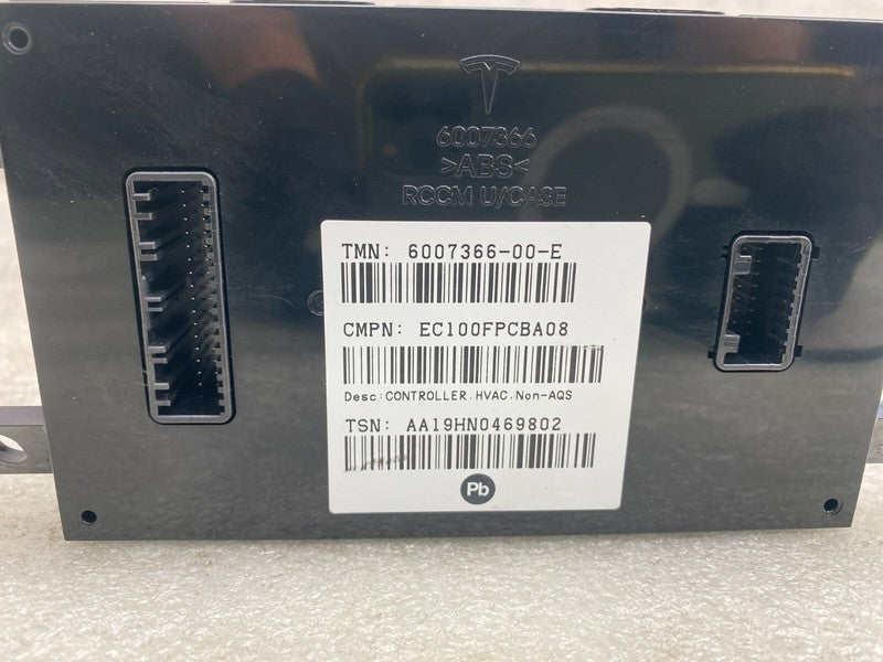 600736600E ⭕ 12-20 Model S A/C Heater Climate Control HVAC Controller Module 6007366-00-E