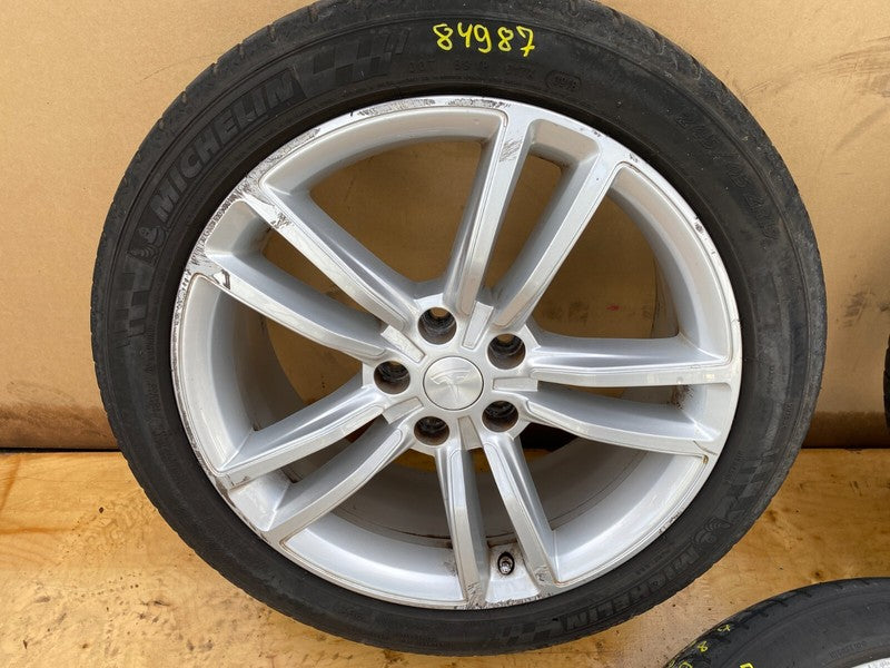 ⭕ 12-15 Model S Wheel Rim 19" 19x8.0+40mm + Tire 245/45R19 SET of 3 60