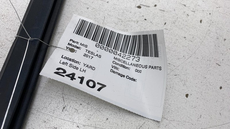 ⭕ 2012-2020 Tesla Model S MS Rear Left Door Window Inner Belt Weathers