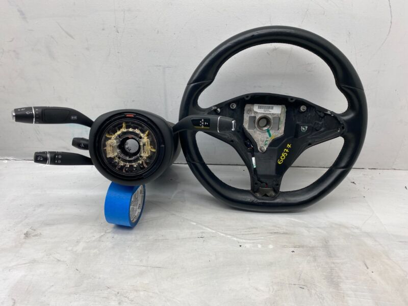 1036774-00-C ⭕12-20 Model S X Steering Wheel Leather w/ Wiper Turn Signal Switch 1036774-00-C