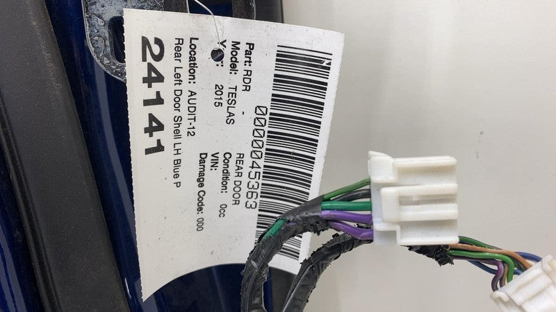 2012-2015 Tesla Model S MS Rear Driver Side Door Shell Panel Left LH B