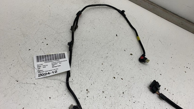 1067959 00 E 2017-2023 Tesla Model 3 M3 Rear Bumper Wiring Harness Cable Wire Loom Assembly