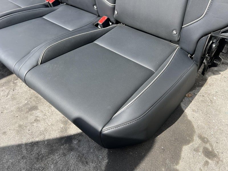 1881398-TX-A 24 25 Tesla Cybertruck Front Seat Left & Right + Rear 2nd Row Perforated Black