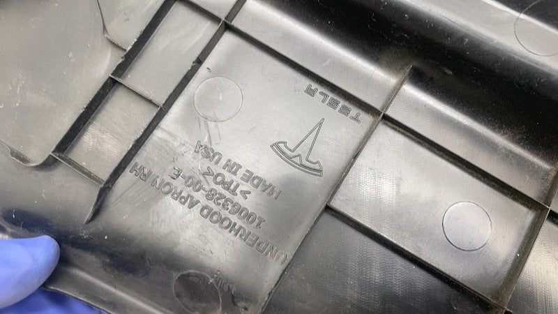 ⭕ 12-15 Tesla Model S Front Right Underhood Apron Cover Trim Panel 100