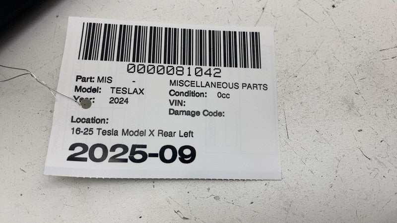 104589200D ⭕ 16-25 Tesla Model X Rear Left Door Lower Wheel Arch Flare Molding 1045892-00-D