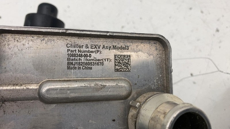 108824800D ⭕ 2017-2022 Tesla Model 3 M3 Chiller EXV Oil Fluid Cooler Assembly 1088248-00-D