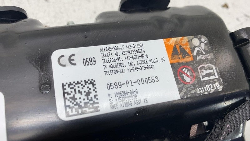 100526000G ⭕ 12-15 Tesla Model S Front Passenger Side Lower Knee Airbag Right 1005260-00-G