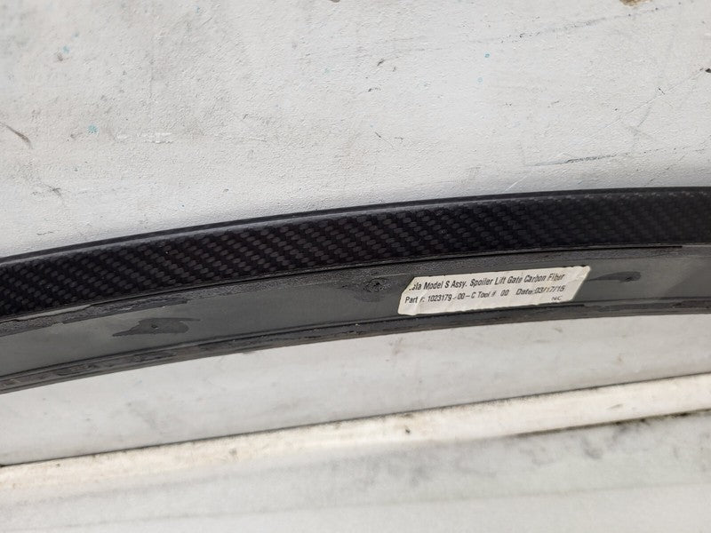 ⭕ 12-15 Tesla Model S Trunk Liftgate Lid Spoiler Wing Carbon Fiber 102