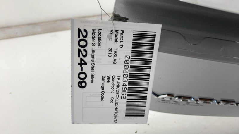 ⭕2012-2015 Tesla Model S Rear Tailgate Hatch Liftgate Panel Assembly S