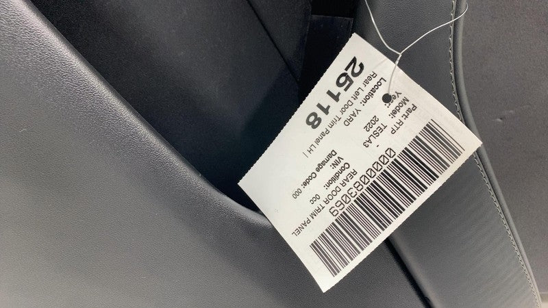 1608618-00-A ⭕21-23 Tesla Model 3 Rear Passenger Side Door Panel Trim Card Right 1608618-00-A