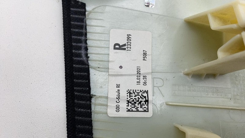 521070-10 2017-2023 BMW 530e Front & Rear Right A + B + C-Pillar Upper Trim Cover Panel RH