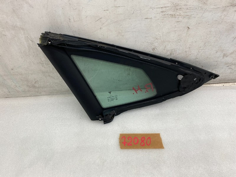 E6 43R-008010 ⭕ 12-15 Tesla Model S Rear Passenger Side Quarter Fixed Glass Right 1051820-00-A
