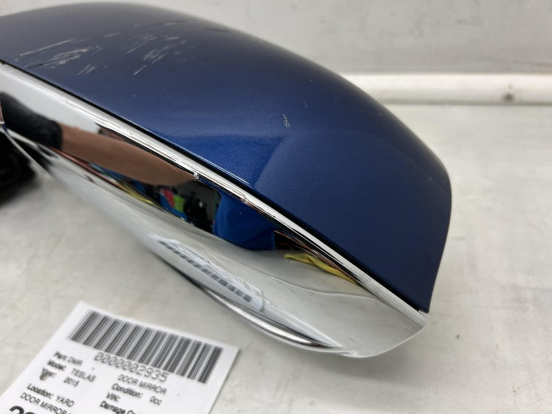 1041317-00-A ⭕ 12-15 Model S Left Exterior Rear View Door Mirror LH Blue - PPSB 1041317-00-A