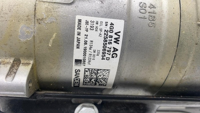 4G0816797D 19-23 Audi e-Tron Electric Air Conditioning Compressor Pump w/ Bracket 4G0816797