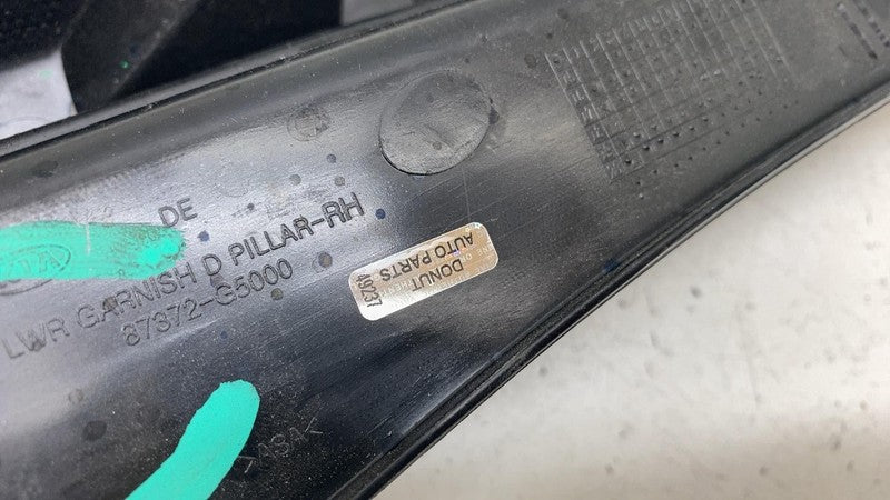 87372G5000 ⭕ 2017-2020 Kia Niro Rear Right Taillight D-Pillar Surround Trim OEM 87372-G5000