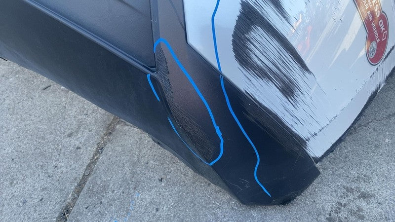 2023-2025 Tesla Model Y Rear Bumper Cover & Lower Valance Diffuser Whi