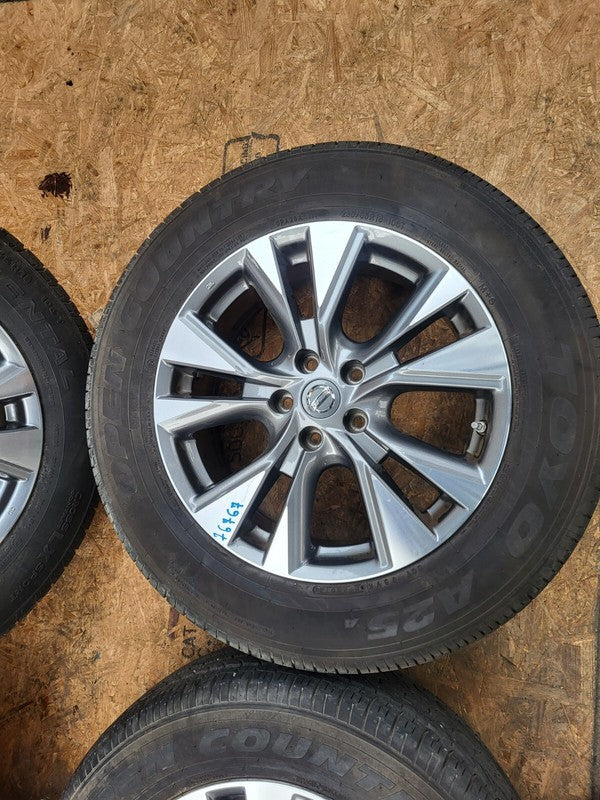 5AA3B DT23 ⭕ 15-19 Nissan Murano SET of 4 Wheel Rim 18" 18x7.5 w/ Continental & Toyo Tire