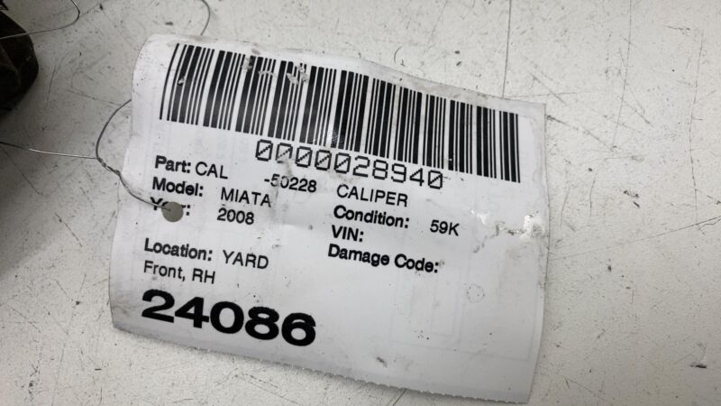 ⭕ 2006-2015 Mazda MX-5 Miata Front Right Passenger Side Brake Caliper Assembly