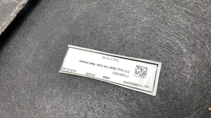 ⭕ 2022-2025 Rivian R1S Rear Trunk Cargo Spare Tire Liner Trim Cover Pa