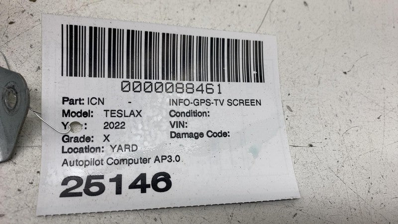 ⭕ 21-25 Tesla Model X Car Computer Control Module Unit MCU-Z Assy 1637