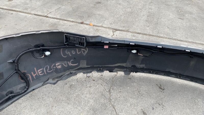600817900E 2012-2015 Tesla Model S MS Rear Bumper Cover w/ Park Sensor & Harness Brown PPTI