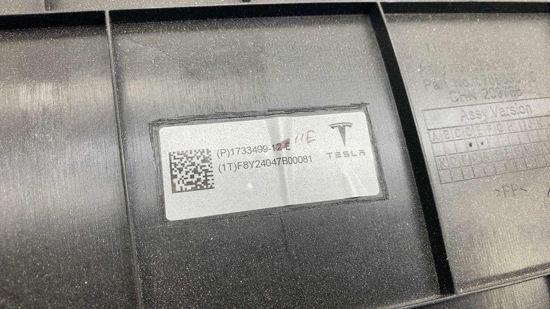 173349912E ⭕ 2024-2025 Tesla Model 3 Lower Liftgate Trim Cover Panel Assembly 1733499-12-E