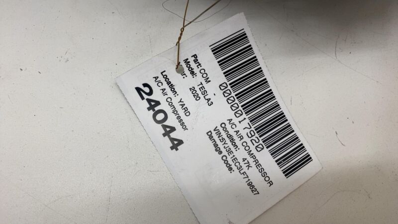 1110711 00 B ⭕17-20 Model 3 Air Conditioning A/C Compressor Pump w/ Wire Harness 1110711-00-B