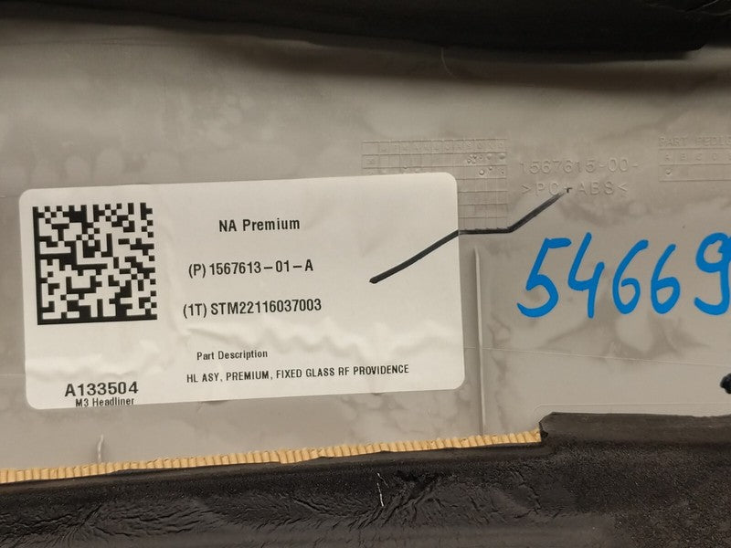 ⭕17-23 Model 3 M3 Roof Headliner Ceiling Panel Trim Cover & Speaker 15