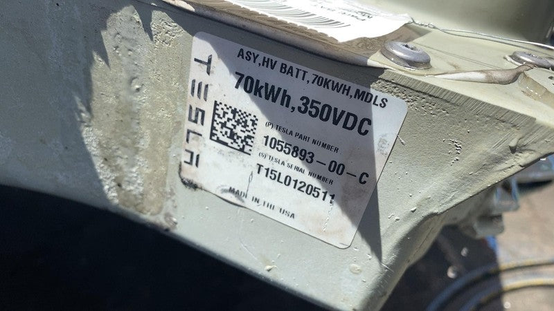 1035587-0X-E ⭕ 12-15 Tesla Model S High Voltage Battery Pack Module 70kWh 350VDC 1055893-00-C