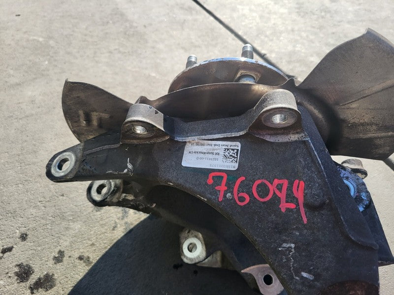 102741100D ⭕16-20 Model X Rear Left Spindle Knuckle w/ Wheel Hub & Dust Shield 1027411-00-D