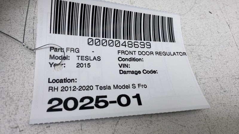 ⭕ 2012-2020 Tesla Model S Front Right Door Window Regulator & Motor 60