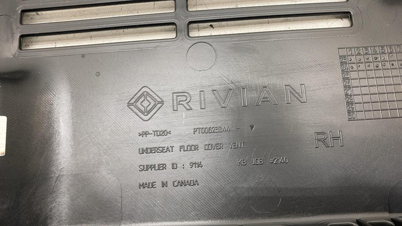 PT00623344 ⭕ 2025 Rivian R1S Front Passenger Under Seat Floor Trim Cover Right PT00623344