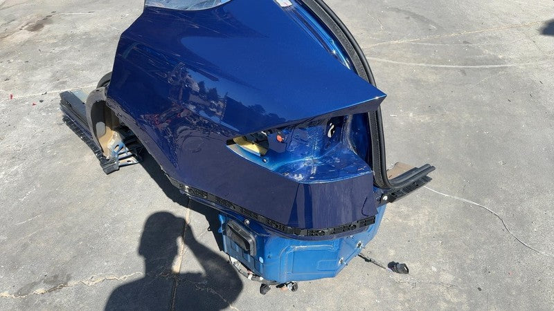 ⭕ 16-20 Tesla Model X Rear Quarter Fender Frame Panel Cut Out Left Blue - PPSB