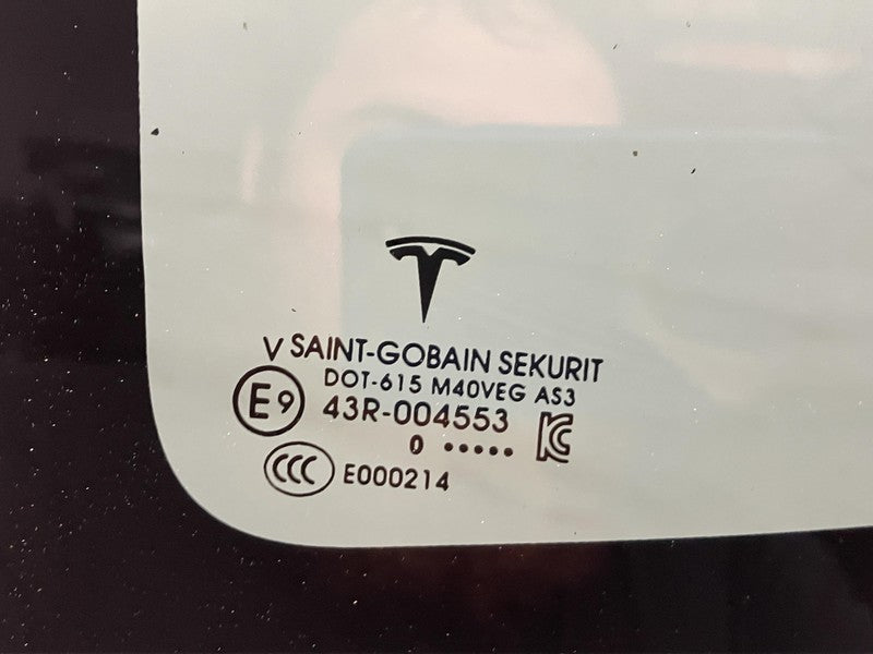 ⭕ 2016-2022 Tesla Model X MX Rear Driver Side Quarter Window Glass Left LH