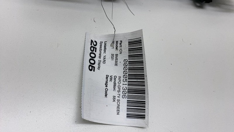 2020-2022 BMW 530e 530i G30 Front Digital Display Speedometer Instrume