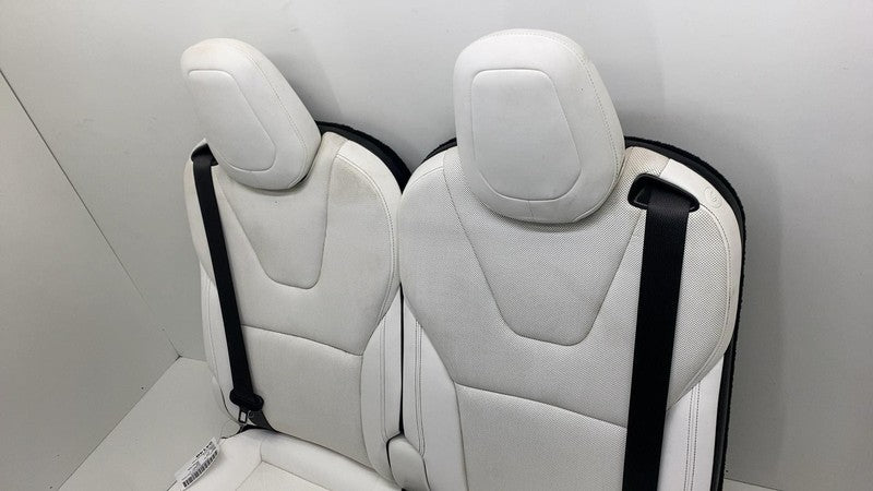 ⭕ 2021-2025 Tesla Model X Rear Left & Right 3rd Row Seat Leather White