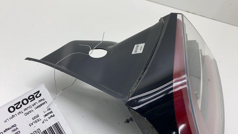 2017-2022 Tesla Model 3 Rear Driver Side Exterior Taillight Outer Tail